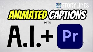 Animated Captions with AI  Premiere [upl. by Ididn893]