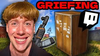 Griefing Streamers In RUST  trolling highlights [upl. by Pesvoh]