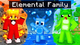 Playing as an ELEMENTAL FAMILY in Minecraft [upl. by Bywaters]