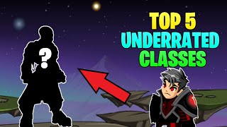 AQW TOP 5 BEST UNDERRATED CLASSES THAT NOBODY PLAYS Part 2 2023 [upl. by Eugenius]