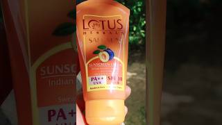 Lotus Herbals Sunscreen cream PA SPF 30 All Skin Typeslotussunscreen youtubeshorts [upl. by Hnahym]