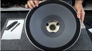 JBL Speaker Repair and Rebuild How to recone a JBL 2226 woofer [upl. by Nonnah]