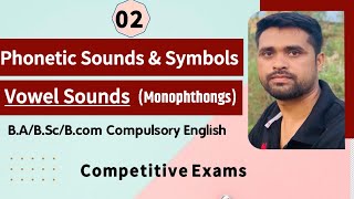 Vowel sounds । Monophthongs । Phonetics sounds amp symbols [upl. by Nomelif]