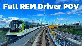 BrossardMontreal Train Operator POV Montreal REM [upl. by Ecirtak]