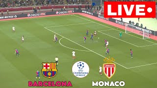 🔴LIVE Monaco vs Barcelona  Champions League 2425  Match Live Today [upl. by Earl]