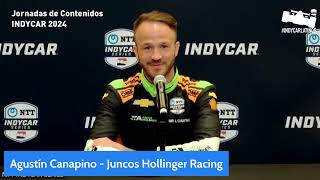 Agustín Canapino Entrevistas en español Jornada de Contenidos INDYCAR 2024 [upl. by Enelrahs247]