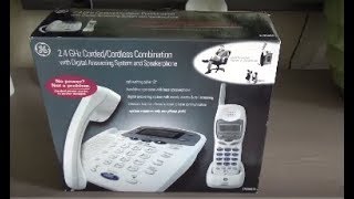 GE 24 GHz CordedCordless Telephone Model 27958GE1  Initial Checkout [upl. by Pooi593]