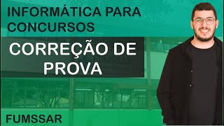 Correção de prova FUMSSAR  Fundatec [upl. by Nnav628]