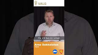 Arne Sekkelsten  Listekandidat Høyre  Valg 2023 [upl. by Kirtley]