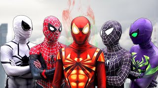 SPIDERMAN vs VILLAIN World Story  New FIRESUPERHERO is Kind   Amazing Stunts Action [upl. by Zeiger735]