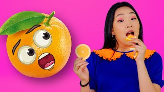 Five oranges song  More  Fruits Song  Kids Funny Songs [upl. by Malvino]