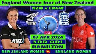 New Zealand Women vs England Women  NZ W vs ENG W  3rd Women ODI Match  Cricket Info Live [upl. by Bueschel]