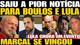 SAIU A PIOR NOTÍCIA PARA BOULOS E LULA MARÇAL SE VINGOU LULA CHORA EM EVENTO BOLSONARO FEZ PEDI [upl. by Gawen]