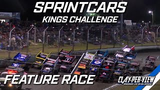 Sprintcars  Kings Challenge  AMain  Borderline  26th Jan 2023  ClayPerView Highlights [upl. by Nytsirhc]