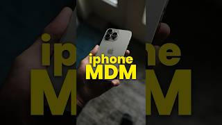 MDM iphone Apple Mobile Device Management apple iphone ios appleecosystem [upl. by Ihtraa]