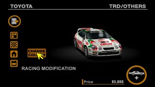 Gran Turismo 1 PS1 All cars racing modification designs [upl. by Ilarin]