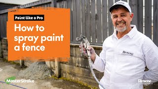 Paint like a Pro  How to spray paint a fence [upl. by Urson]