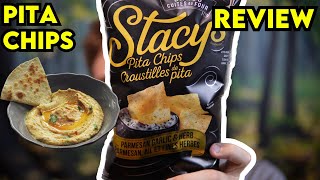 Staceys Pita Chips Parmesan Garlic and Herb Review [upl. by Eiddal799]