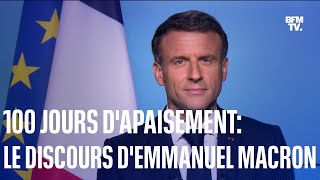 Le discours du président de la République Emmanuel Macron depuis Nouméa en NouvelleCalédonie [upl. by Crispa313]