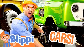 Blippi Colors a Car in Real Life Educational Videos for Toddlers [upl. by Aleunamme]