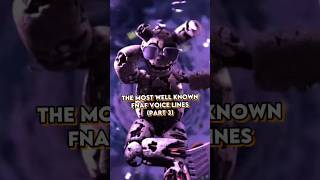 Most Known FNAF Voice Lines🗣Sub For Part 4 fnafedit voicelines williamafton funtimefoxy fyp [upl. by Nosirrah531]