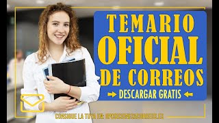 TEMARIO OFICIAL DE CORREOS 2024 GRATIS PARA DESCARGAR [upl. by Dolph]