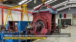 GRUPO SIMSACV  Reparación Motor trifásico de rotor devanado marca Siemens de 3750 HP 4160 V [upl. by Pelagia93]