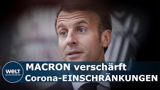 CORONA IN FRANKREICH Macron ruft erneut Gesundheitsnotstand aus [upl. by Megdal847]