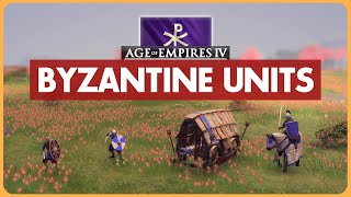 All NEW Byzantine Units in AoE4 [upl. by Aljan]