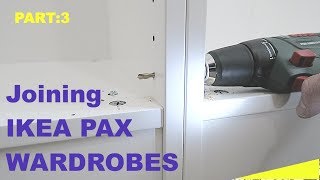 How to join Ikea Pax wardrobes together [upl. by Christin]