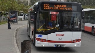 ESHOT  555 Otogar  Yeşilova  Halkapınar Metro  Parkur Videosu [upl. by Pirozzo421]