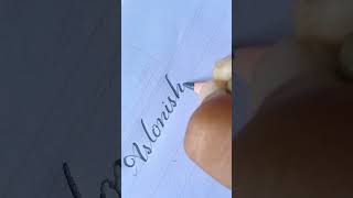 Astonishment shorts calligraphy cursivewriting [upl. by Nwotna348]