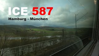 Komplette Fahrt ICE 1 Hamburg  München  Teil 1 Umleitung durchs Werratal [upl. by Cristy602]