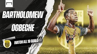 Bartholomew Ogbeche All 18 goals scored by the Golden Boot winner  Hyderabad FC  ISL 202122 [upl. by Tound336]