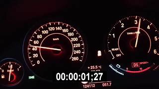 BMW F30 320d 220PS Chip Acceleration 0100 Kmh  55 sec 220KM [upl. by Hulton]