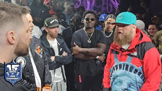 BIGG K GETS THE CROWD JUMPING HIS FIRST PERFORMANCE IN TORONTO VS CHARRON AT KOTD BLACKOUT 8 [upl. by Elletnuahs]