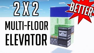 I Made a 2x2 Elevator For Multiple Floors [upl. by Nnaeitak]