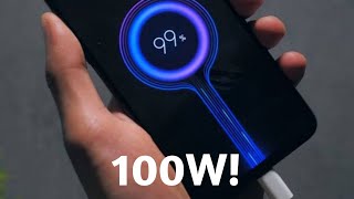 The Worlds FASTEST Charging Phone Xiaomi 100w charger [upl. by Enilorac]