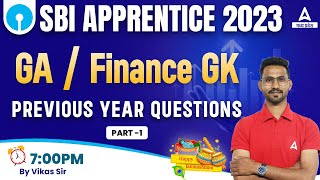 SBI Apprentice Classes 2023  Finance GKGK  Previous Year Question Paper  MCQs  by Vikas Sir 1 [upl. by Htehpaj997]