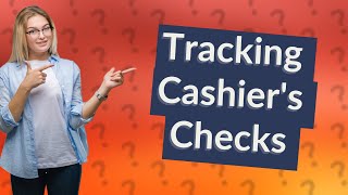 Can a bank see if a cashiers check was cashed [upl. by Iden]