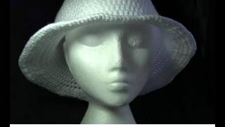 Wide Brim Hat Crochet Tutorial [upl. by Eislel]