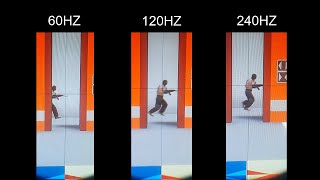 SlowMotion 240HZ vs 144HZ vs 60HZ Test in CSGO [upl. by Dedric]