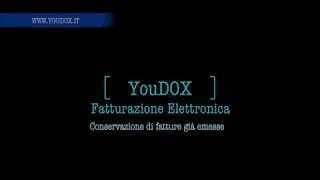 Tutorial YouDOX Come conservare fatture già emesse [upl. by Enert]