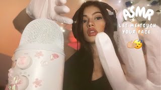 ASMR Te toco tu carita mouth sounds inaudible y hands movements [upl. by Ursula926]