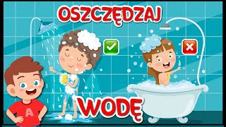 Jak oszczędzać wodę  💧 Dzień ziemi dla dzieci 💧 [upl. by Ronym]