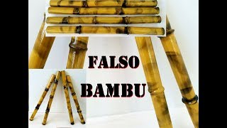 COMO FAZER FALSO BAMBU COM CANO DE PVC PASSO A PASSO RECICLAGEM [upl. by Boggers]