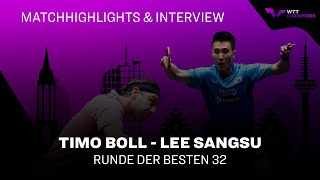 Timo Boll  Lee Sangsu I WTT Champions 2023 Frankfurt [upl. by Darrin]