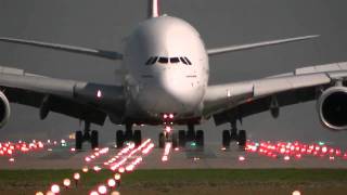 Emirates A380 Arriving and Departing Manchester Airport [upl. by Charry486]