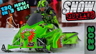 2023 Snow Outlaw FINALS Worlds fastest snowmobiles 0160 mph in 3 sec 1000hp [upl. by Rusell]