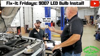 Fixit Friday 19921997 FSeries Truck Firewire 9007 LED Bulb Install [upl. by Llekcir]